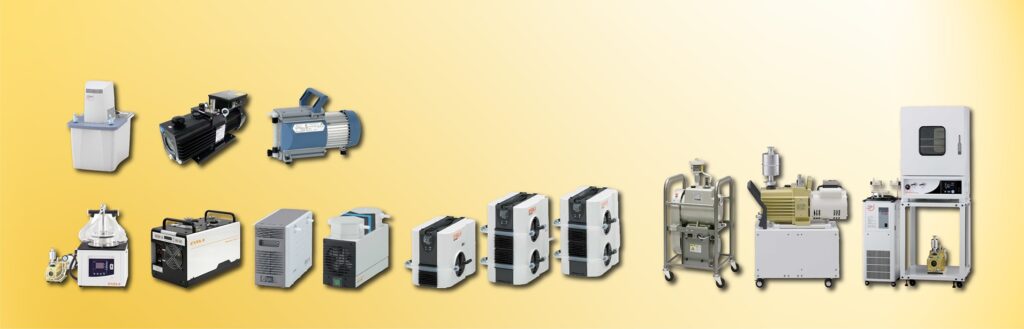 List of EYELA's vacuum pumps, aspirators and freeze dryers.