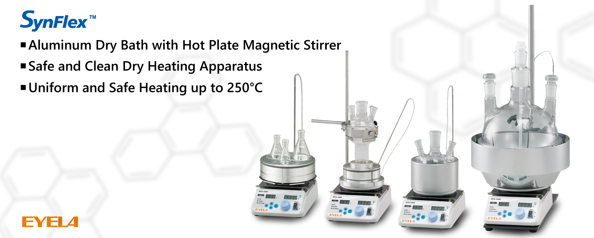 organic chemical synthesis dry bath heating safe and clean synthesizer extraction distillation flask Schlenk Dimroth condenser